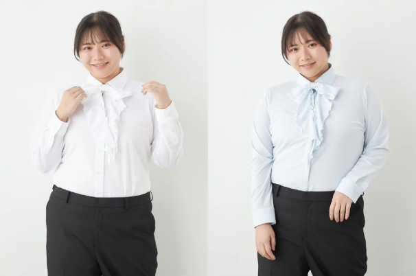 大きいサイズ i-shirt 2WAYリボンブラウス